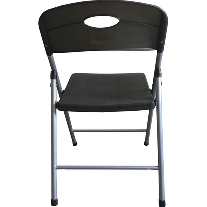 Lorell Heavy-duty Translucent Folding Chairs - Smoke Plastic Seat - Smoke Plastic Back - 4 / Carton