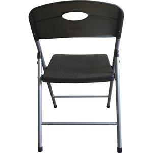 Lorell Heavy-duty Translucent Folding Chairs - Smoke Plastic Seat - Smoke Plastic Back - 4 / Carton