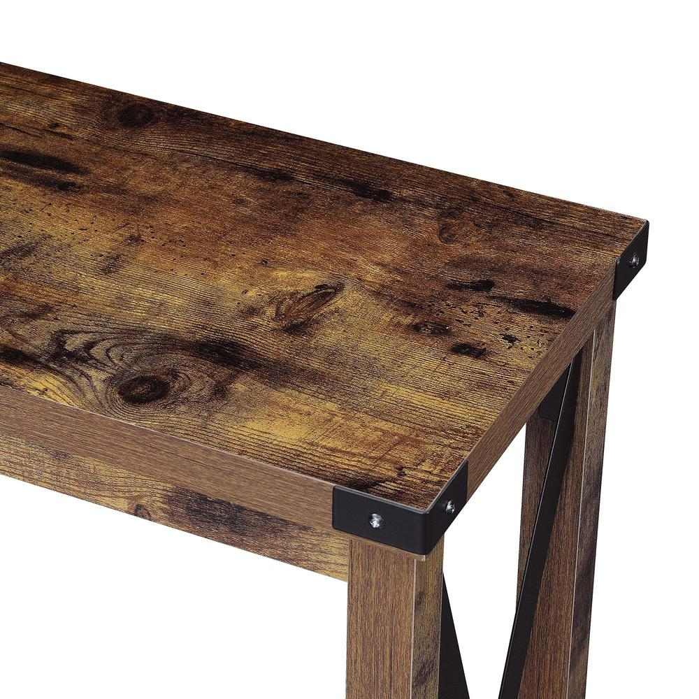 Durango Console Table, Barnwood/Black
