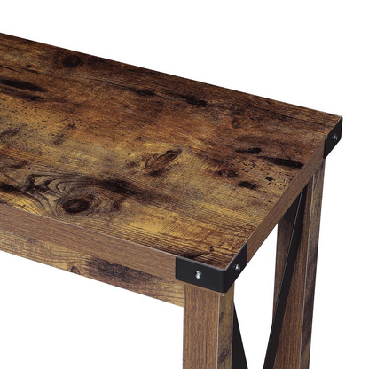 Durango Console Table, Barnwood/Black