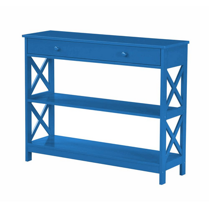 Oxford 1 Drawer Console Table with Shelves