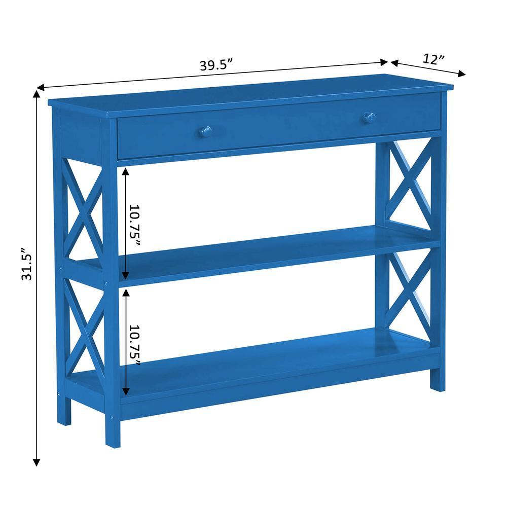 Oxford 1 Drawer Console Table with Shelves
