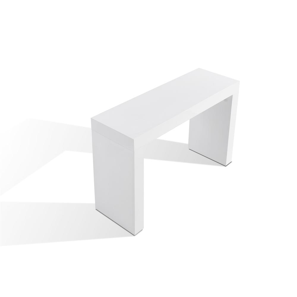 Console Table, Mdf Lacquered, White
