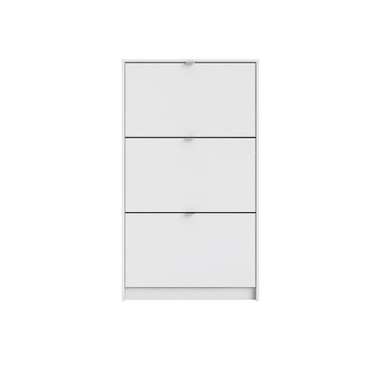 Bright 3 Drawer Shoe Cabinet, White