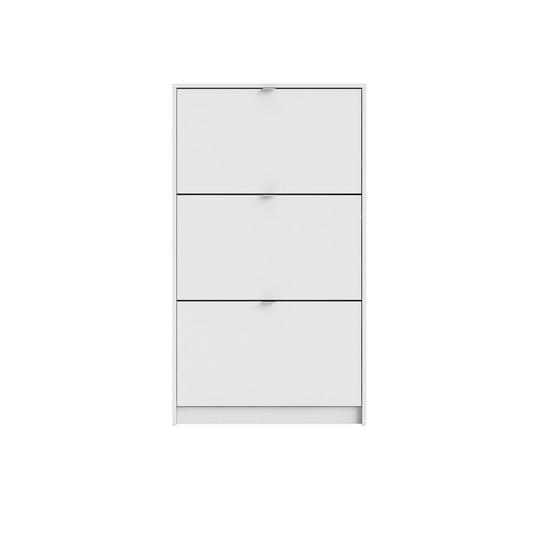Bright 3 Drawer Shoe Cabinet, White