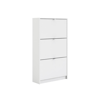 Bright 3 Drawer Shoe Cabinet, White