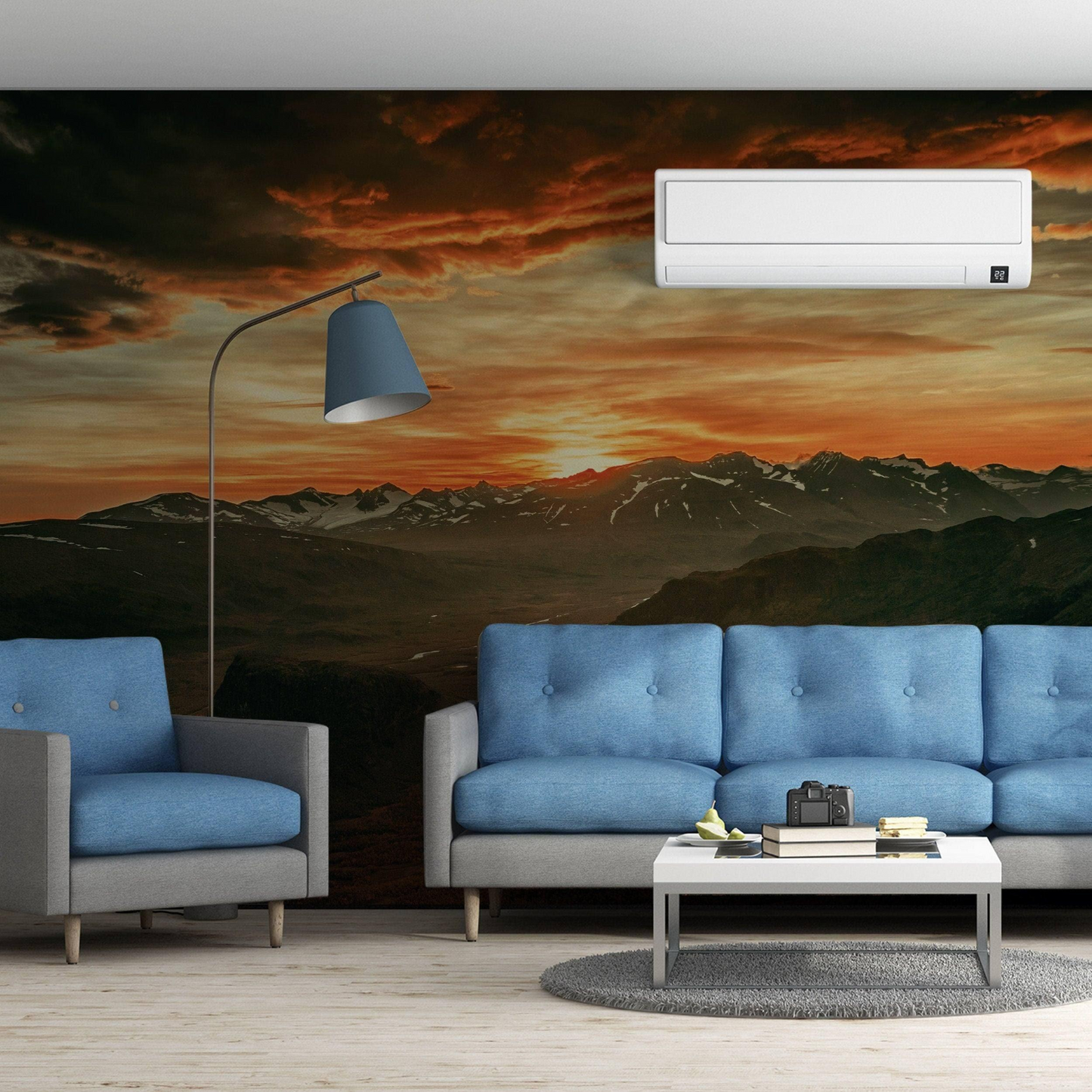 Nature's Symphony: Majestic Sunset Wall Stickers - Transformative Décor Decals