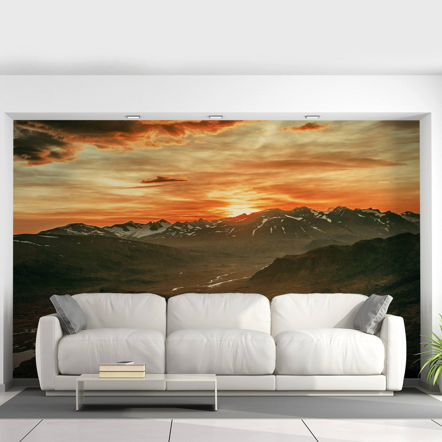 Nature's Symphony: Majestic Sunset Wall Stickers - Transformative Décor Decals