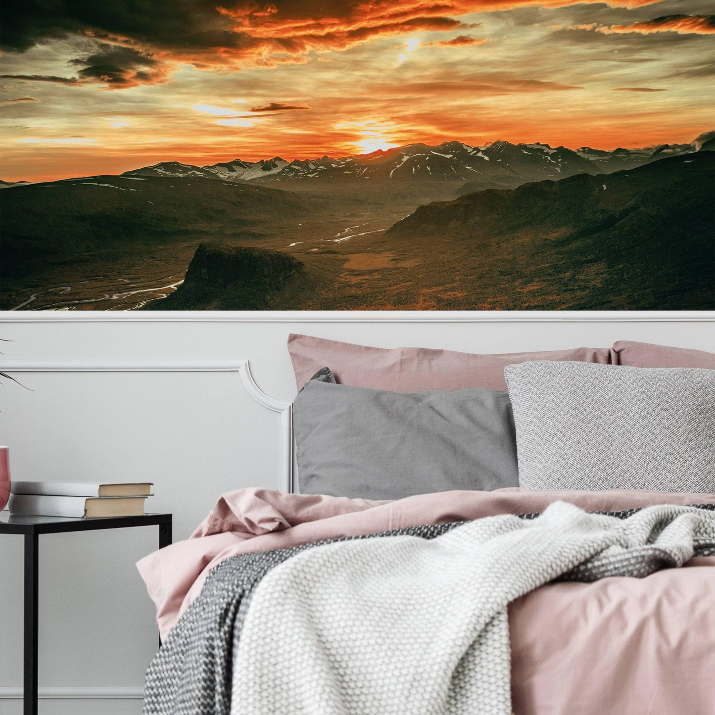 Nature's Symphony: Majestic Sunset Wall Stickers - Transformative Décor Decals