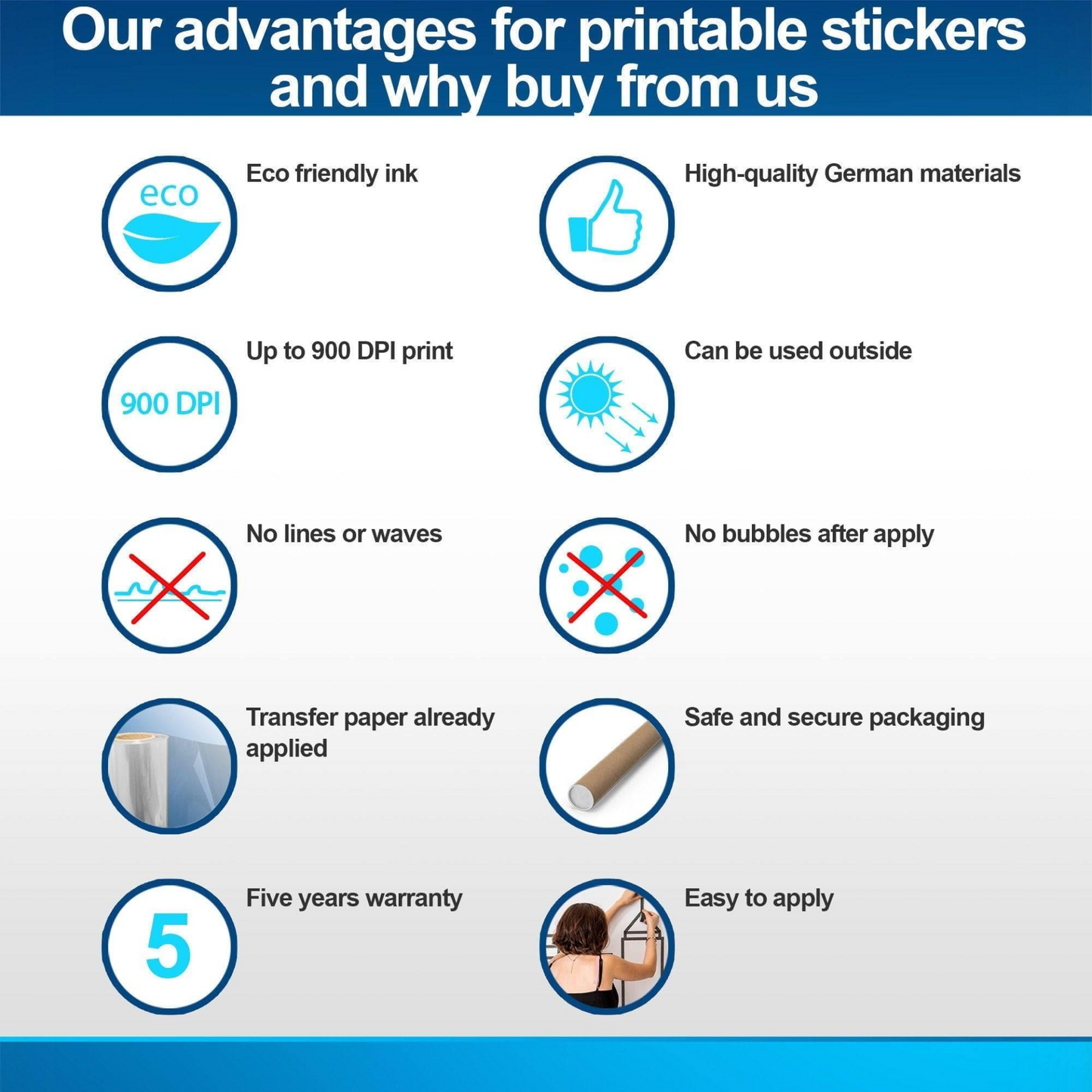 Tropical Paradise Window Sticker, Vinyl Decorative Window Cling Decal, Peel & Stick Film