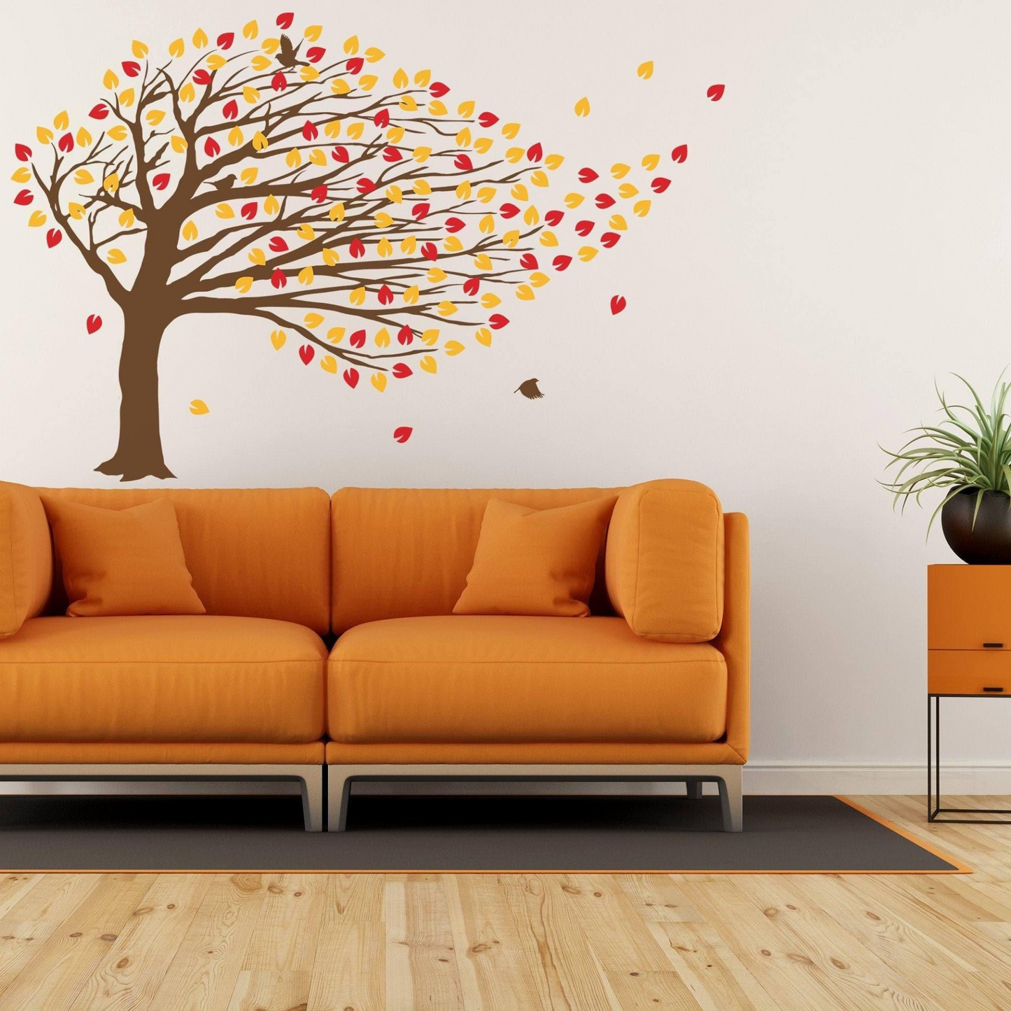 Fantasy Tree Bend Wall Sticker - Decorative Vinyl Wall Decal