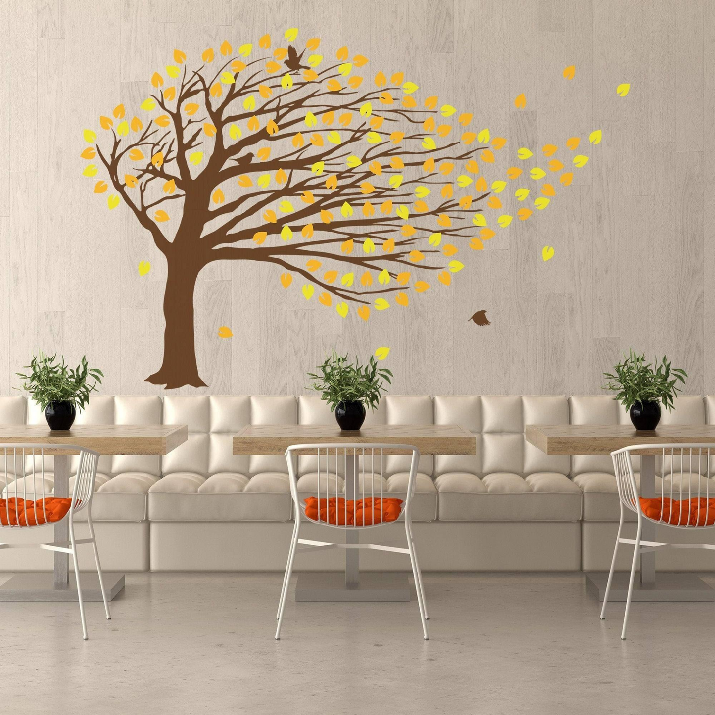 Fantasy Tree Bend Wall Sticker - Decorative Vinyl Wall Decal