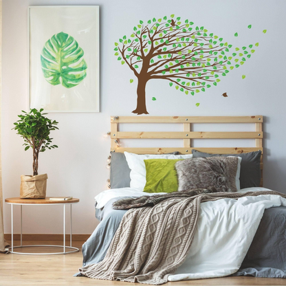 Fantasy Tree Bend Wall Sticker - Decorative Vinyl Wall Decal