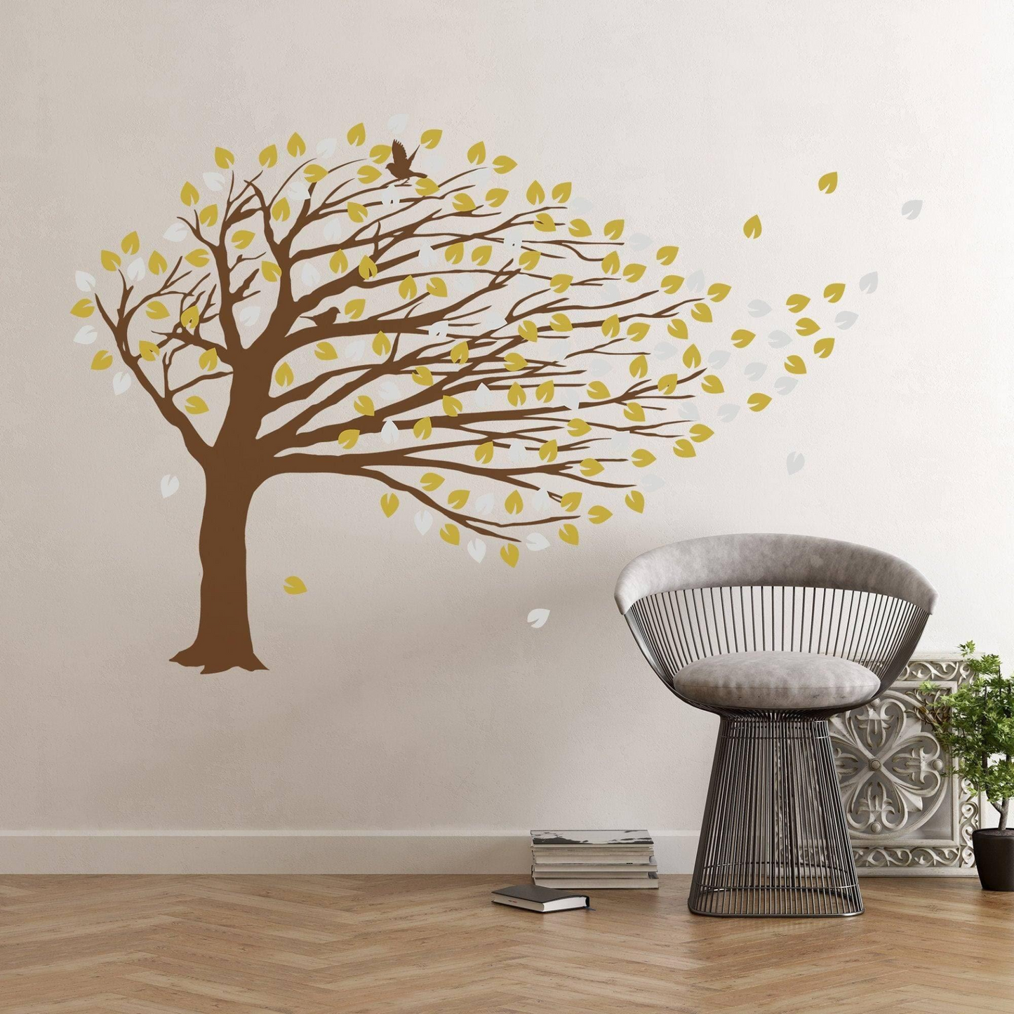 Fantasy Tree Bend Wall Sticker - Decorative Vinyl Wall Decal
