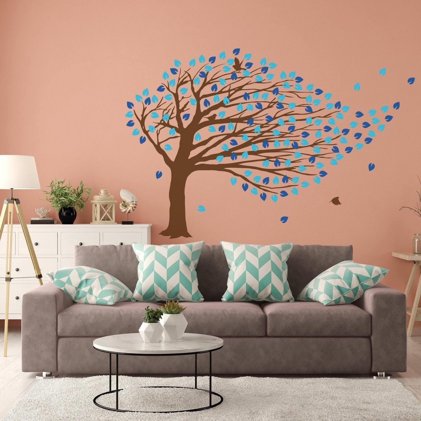 Fantasy Tree Bend Wall Sticker - Decorative Vinyl Wall Decal