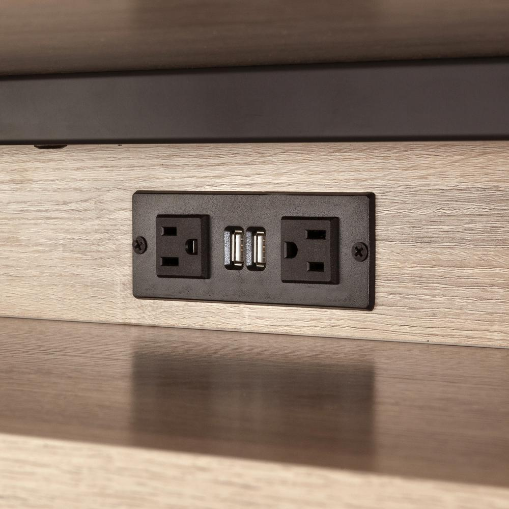Power Module with 2 Power and 2 USB Outlets, 1 Daisy Chain Black