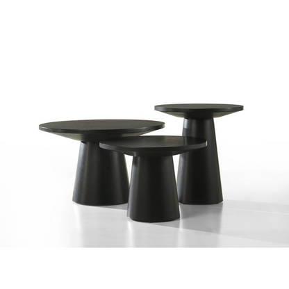 Jasper Ebony Black 3-Piece Coffee, End, & Console Table Set