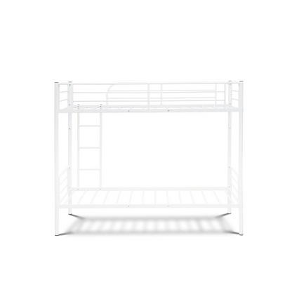 Twin Bunk Bed in powder coating white color