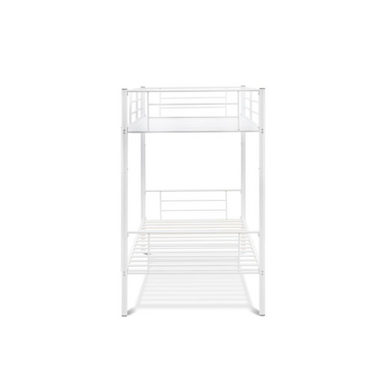Twin Bunk Bed in powder coating white color