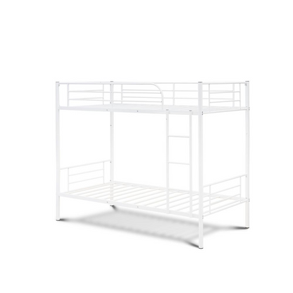 Twin Bunk Bed in powder coating white color