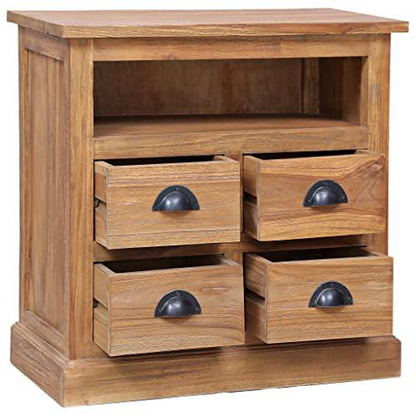 vidaXL Side Cabinet 23.6"x11.8"x23.6" Solid Teak 5311