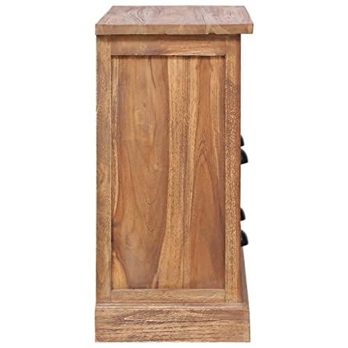 vidaXL Side Cabinet 23.6"x11.8"x23.6" Solid Teak 5311