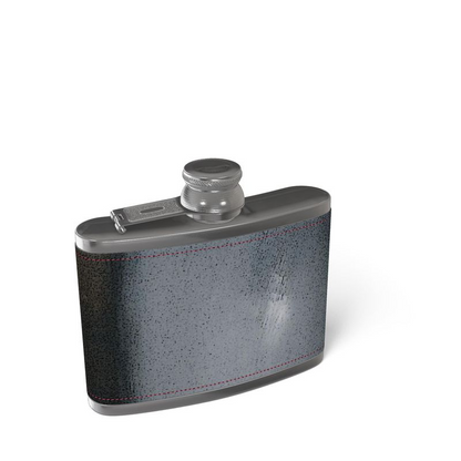 Leather Wrapped Hip Flask