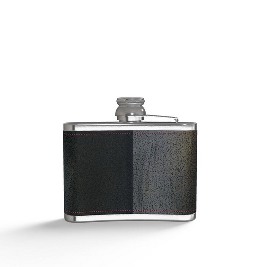 Leather Wrapped Hip Flask