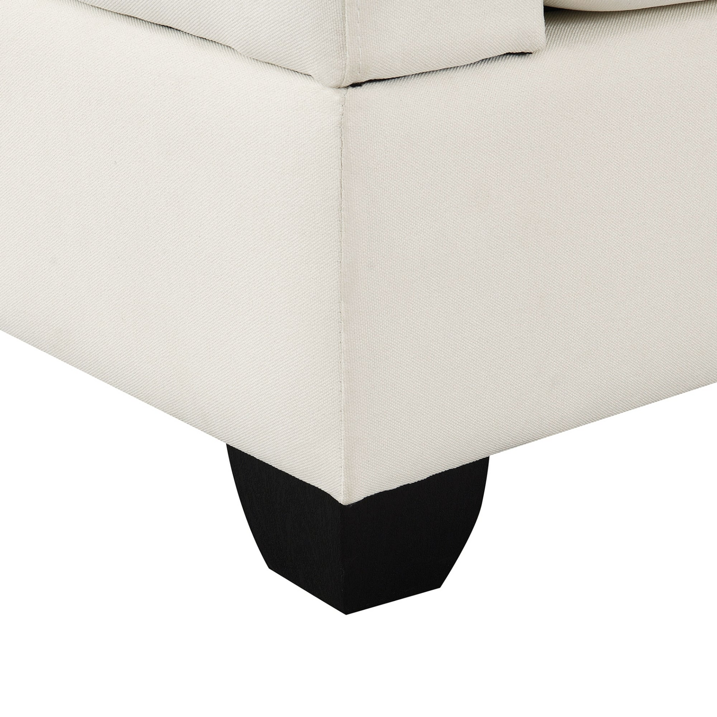 89.8*60.2" Modern Sectional Sofa,5-Seat Modular Couch Set with Convertible Ottoman,L-Shape Linen Fabric Corner Couch Set with 2 Pillows for Living Room,Apartment,Office, 3 Colors