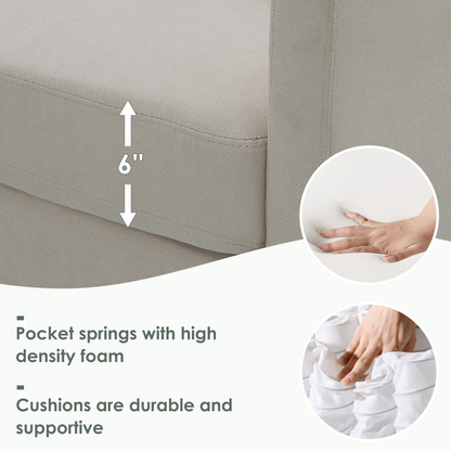 90*88" Terrycloth Modern Sectional Sofa,5-Seat Practical Couch Set with Chaise Lounge,L-Shape minimalist Indoor Furniture with 3 Pillows for Living Room,Apartment,Office, 3 Colors