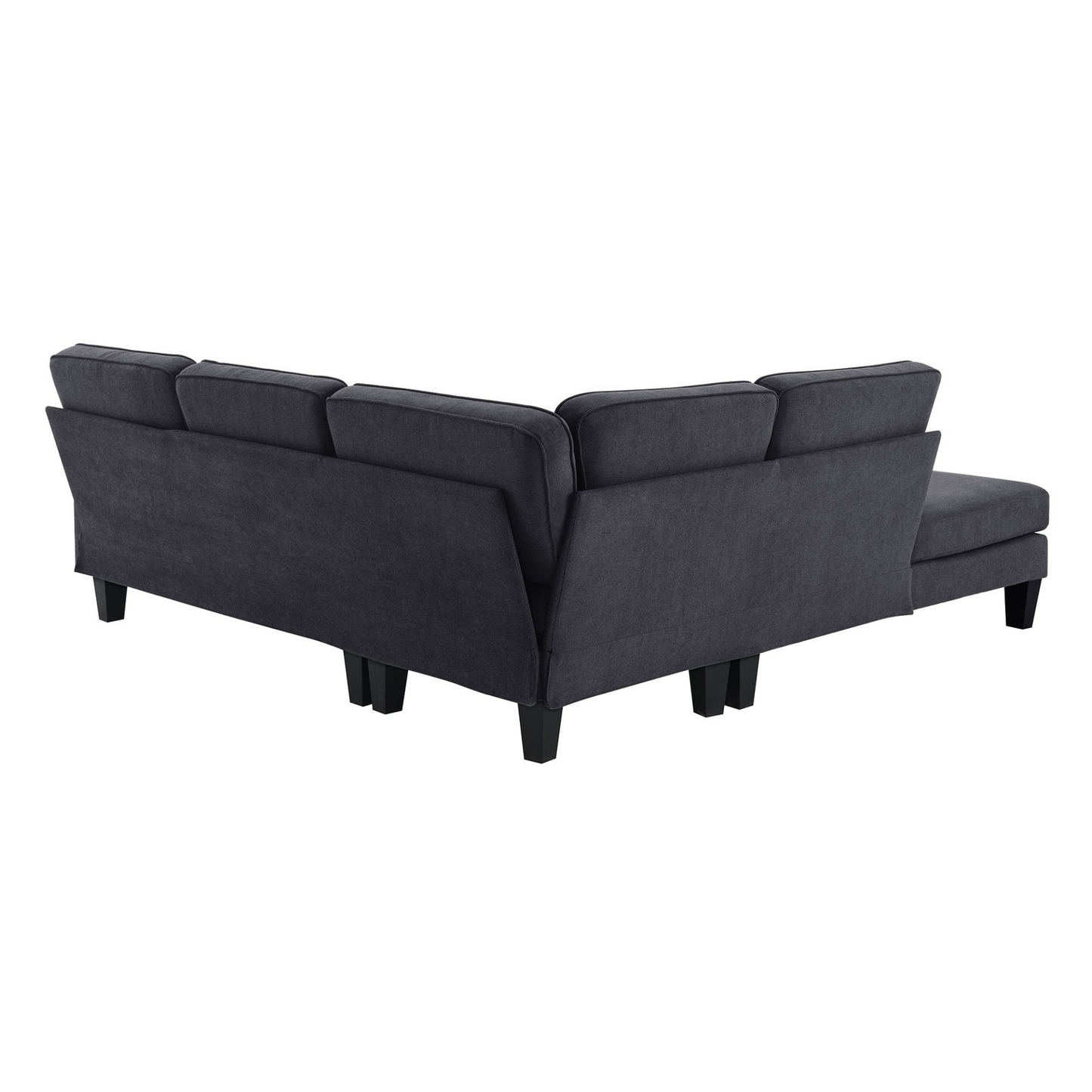 90*88" Terrycloth Modern Sectional Sofa,5-Seat Practical Couch Set with Chaise Lounge,L-Shape minimalist Indoor Furniture with 3 Pillows for Living Room,Apartment,Office, 3 Colors