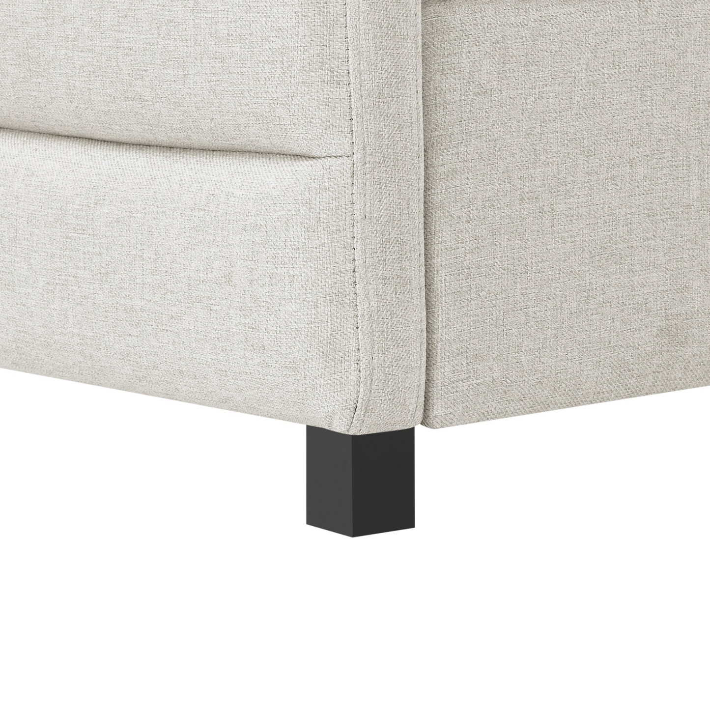 Twin Size Daybed with Trundle Upholstered Tufted Sofa Bed, Linen Fabric, Beige  (82.5"x42.5"x34")