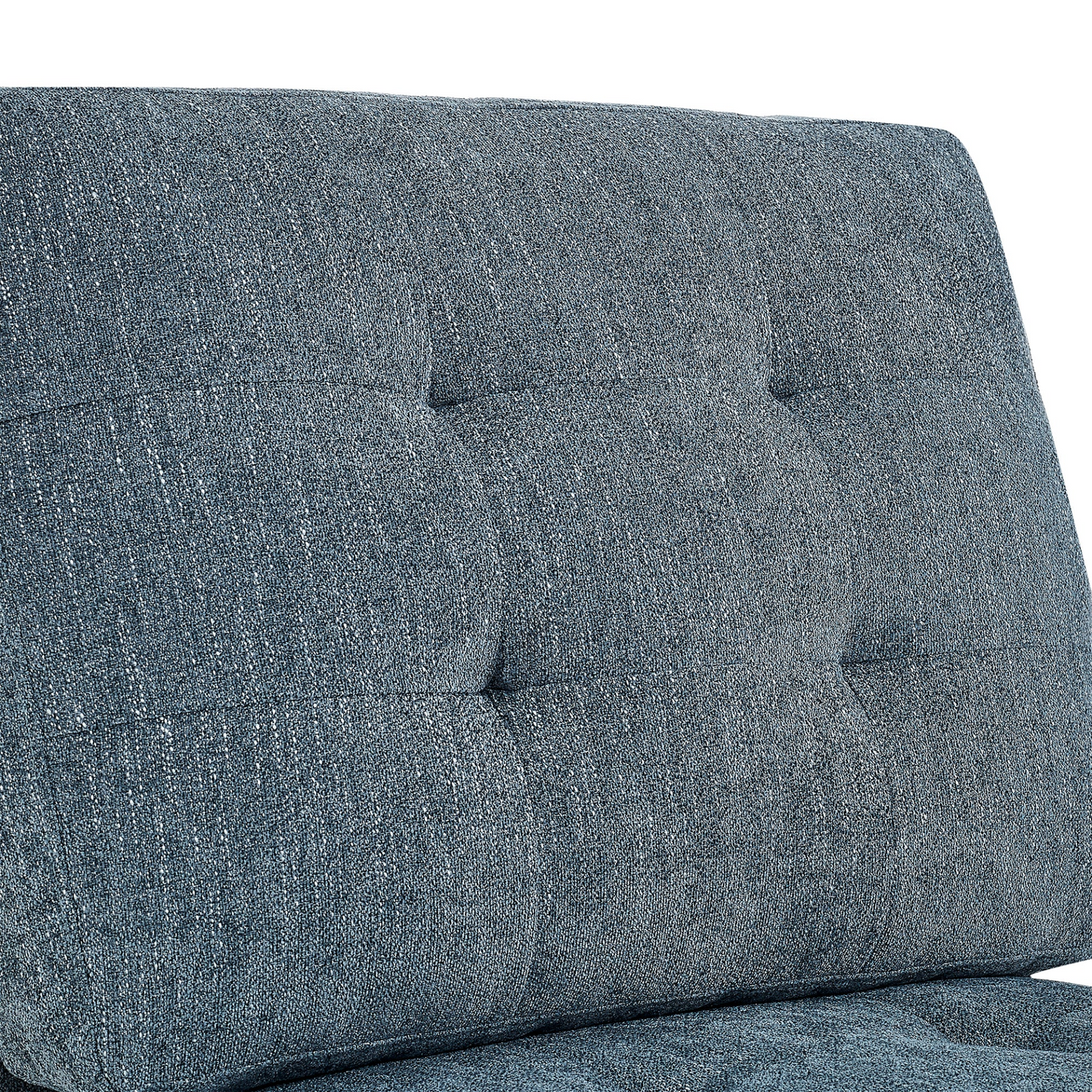 L shape Modular Sectional Sofa,DIY Combination,includes Three Single Chair ,Two Corner and Two Ottoman,Navy Blue