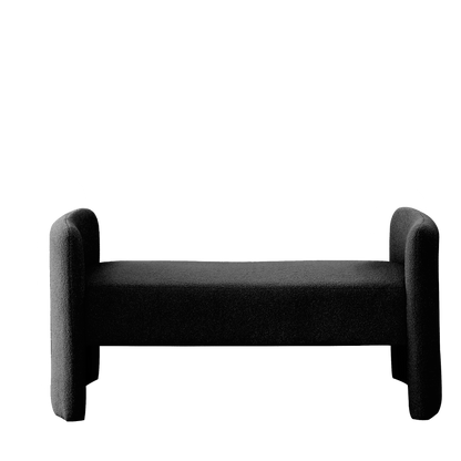 52" Bench for Bedroom End of Bed Modern Contemporary Design Ottoman Couch Long Bench Window Sitting Fireplace Bench, Teddy