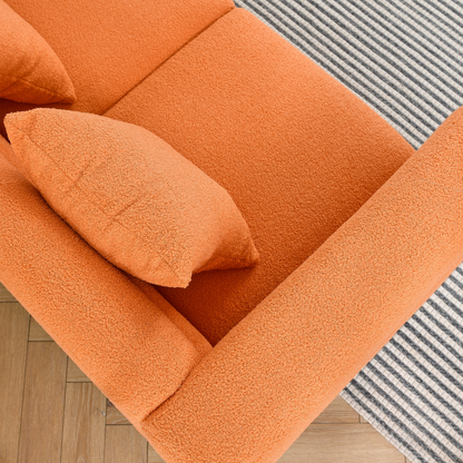 81.5-Inch Oversized Corner Sofa Covers, L-Shaped Sectional Couch,   5-Seater Corner Sofas with 3 Cushions for Living Room, Bedroom, Apartment, Office