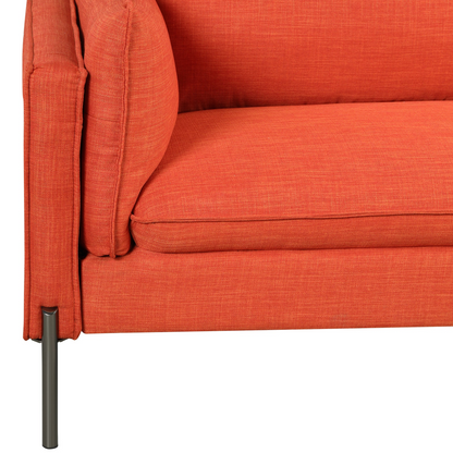 76.2" Modern Style 3 Seat Sofa  Linen Fabric Upholstered Couch Furniture 3-Seats Couch for Different Spaces,Living Room,Apartment