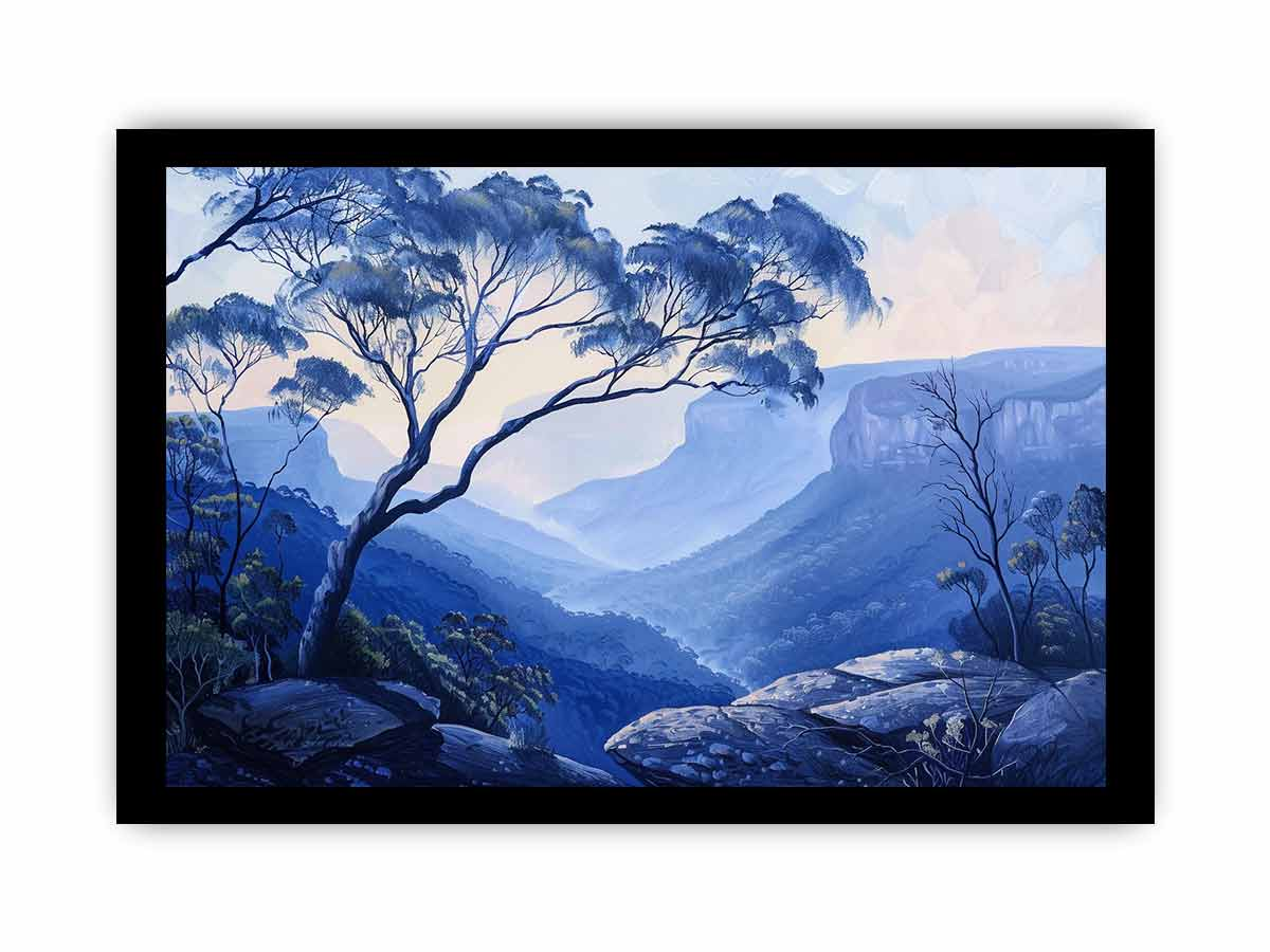 Blue Mountians Framed Print