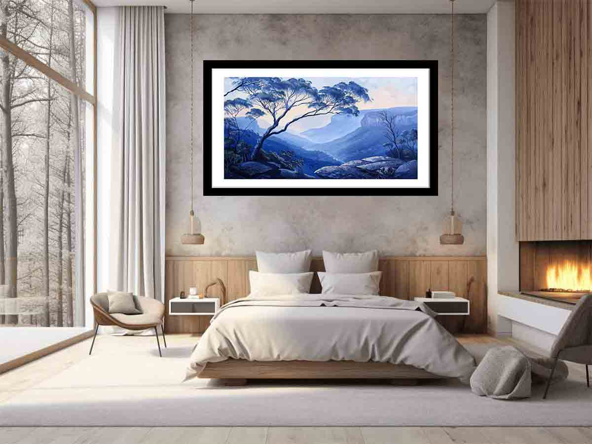 Blue Mountians Framed Print