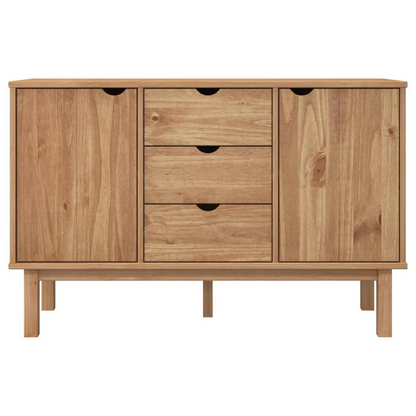 Sideboard OTTA 44.7"x16.9"x28.7" Solid Wood Pine