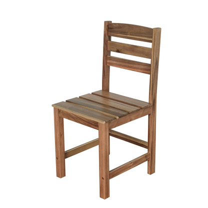 High-quality Acacia Wood Outdoor Table and Chair Set, Suitable for Patio, Balcony, Backyard