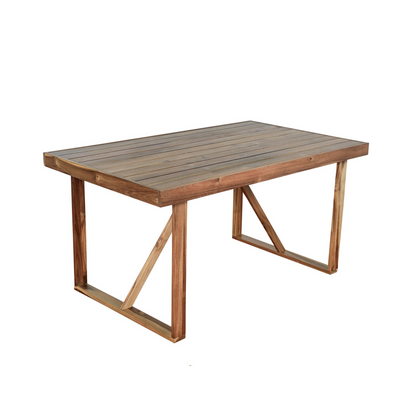 High-quality Acacia Wood Outdoor Table and Chair Set, Suitable for Patio, Balcony, Backyard