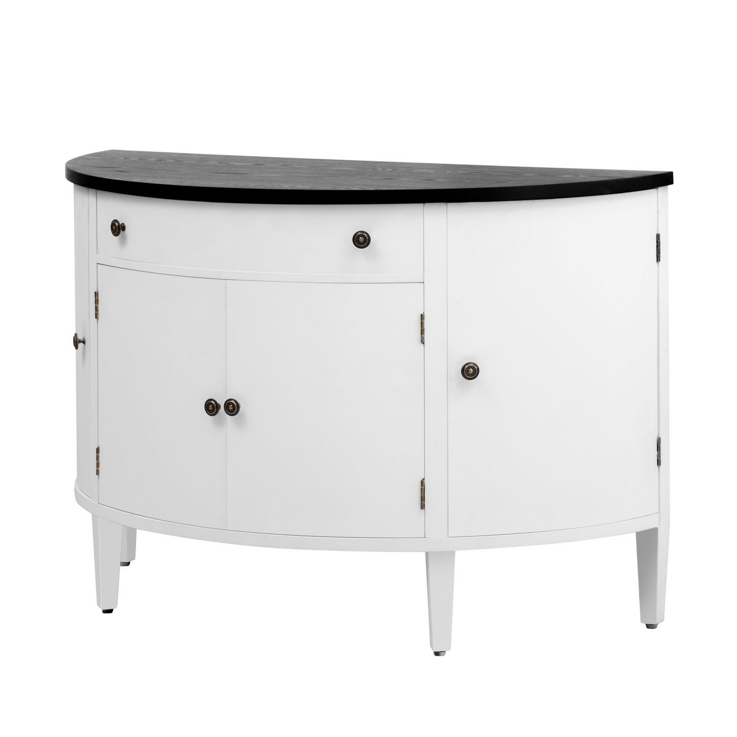 Curved Design Storage Cabinet made of Fraxinus Mandschuric Solid Wood Veneer, Adjustable Shelves, Suitable for Corridors, Entrances and Study.