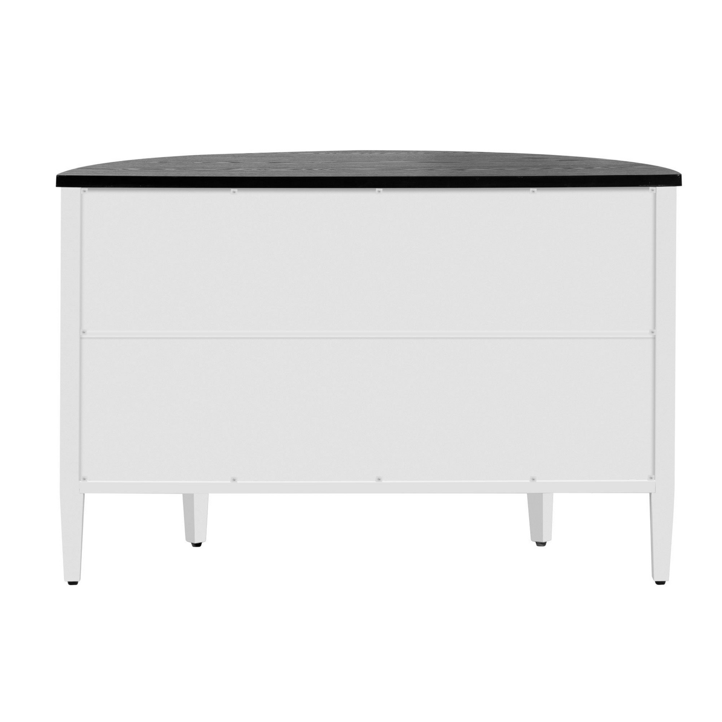Curved Design Storage Cabinet made of Fraxinus Mandschuric Solid Wood Veneer, Adjustable Shelves, Suitable for Corridors, Entrances and Study.