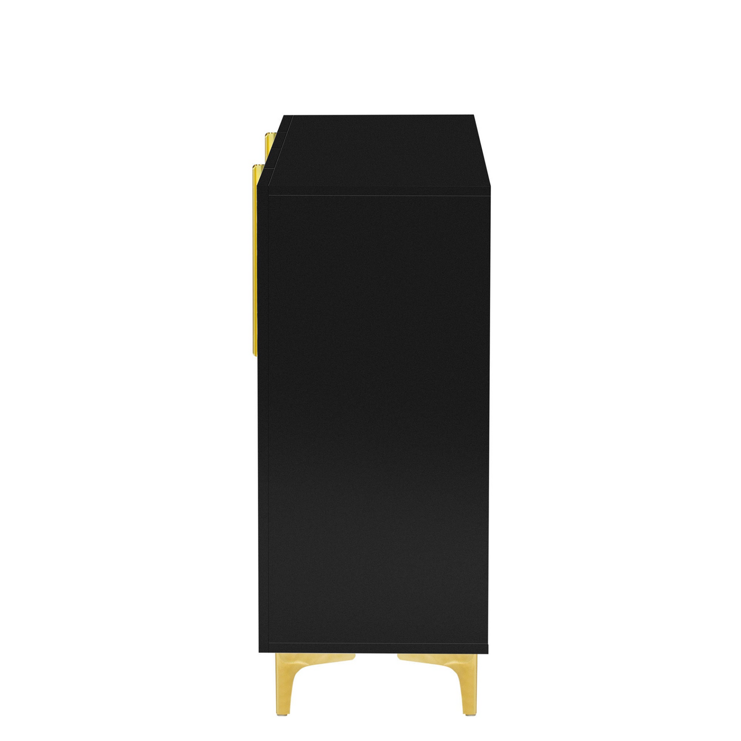 A Glossy Finish Light Luxury Storage Cabinet, Adjustable, Suitable for Living Room, Study, Hallway.