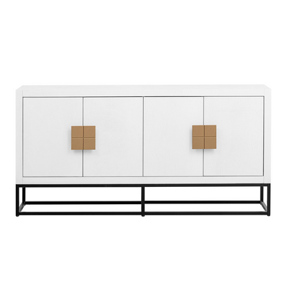 Light Luxury Designed Cabinet with Unique Support Legs and Adjustable Shelves, Suitable for Living Rooms, Corridors, and Study Rooms.