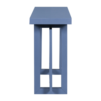 Contemporary Console Table with Wood Top, Extra Long Entryway Table for Entryway, Hallway, Living Room, Foyer, Corridor