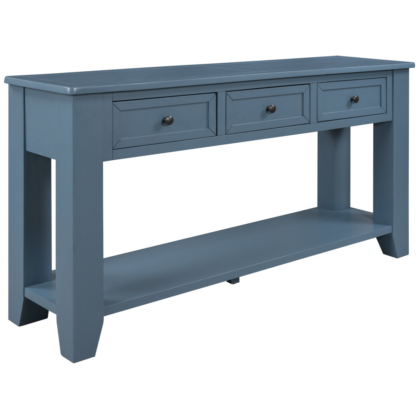 55'' Modern Console Table Sofa Table for Living Room with 3 Drawers and 1 Shelf