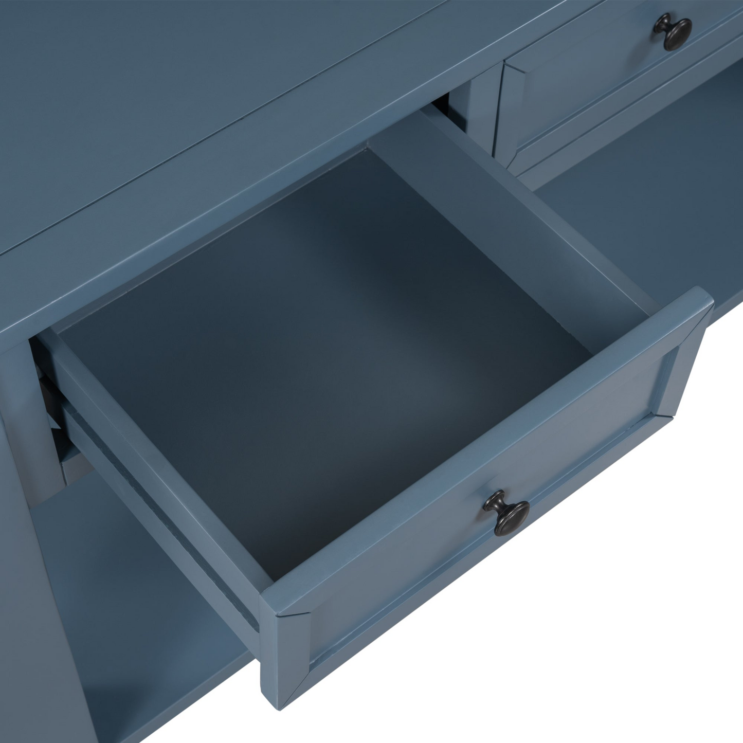 55'' Modern Console Table Sofa Table for Living Room with 3 Drawers and 1 Shelf