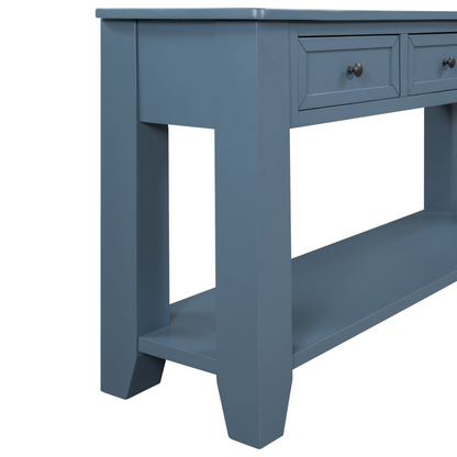 55'' Modern Console Table Sofa Table for Living Room with 3 Drawers and 1 Shelf