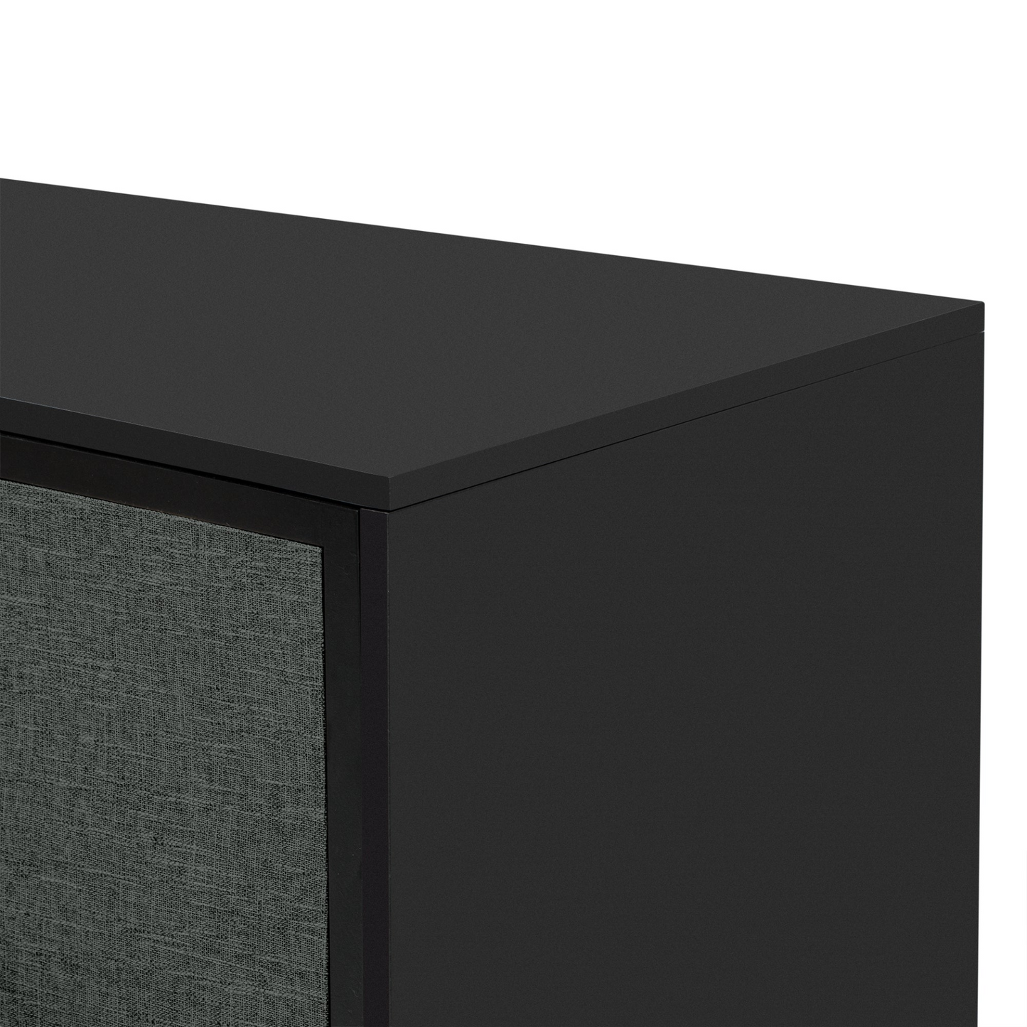 Curved Design Storage Cabinet with Three Doors and Adjustable shelves, Suitable for Corridors, Entrances, Living rooms, and Study